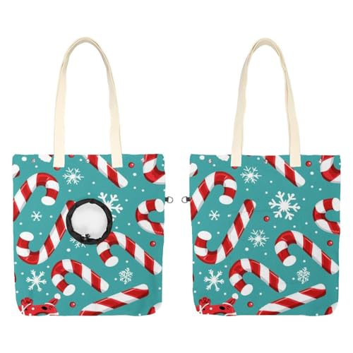Weihnachtliche Haustier-Tragetasche, Leinen-Schultertasche, Hundetragetasche, tragbare Katze, kleine Tragetasche von CHENZZZZ