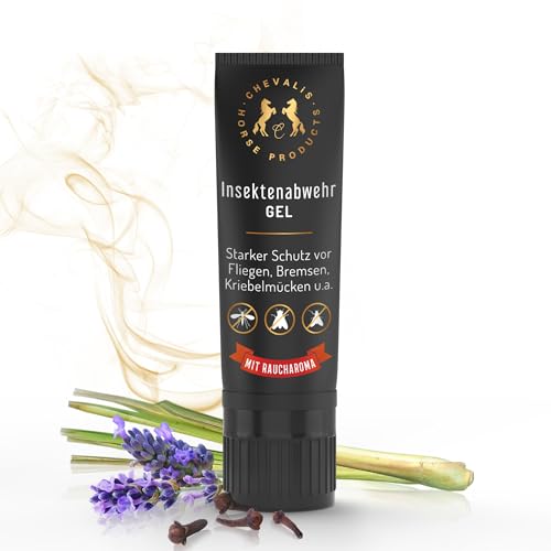 CHEVALIS Insektenschutz Gel Pferd 100ml mit Raucharoma, Sofortiger Schutz gegen Bremsen, Fliegen, Kriebelmücken, Zecken, Alt bewährtes Rezept mit ätherischen Ölen und Geraniol CHEVALIS Insektenschutz Gel Pferd 100ml mit Raucharoma, Sofortiger Schutz gegen Bremsen, Fliegen, Kriebelmücken, Zecken, Alt bewährtes Rezept mit ätherischen Ölen und Geraniol von CHEVALIS