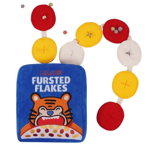 CHEWFFON Interaktives Hundespielzeug, Bereicherung Schnüffel-Knister-Leckerli-Puzzle-Spielzeug Gegen Langeweile und zur Mentalen Stimulation, Haltbares Nasenarbeit-Cerealien-Hundespielzeug von CHEWFFON