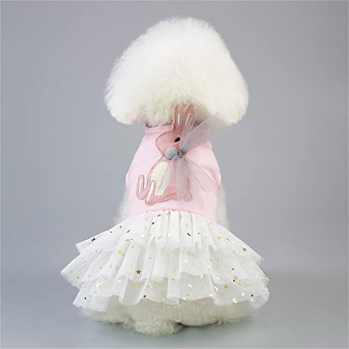 Haustier-Hundekleid Haustier-Fotoshooting-Hochzeitskleid Sommer-Tüll-Haustier-Kleid-Hundekostüm (Color : A, Size : Lcode) (A XLcode) von CHEWO