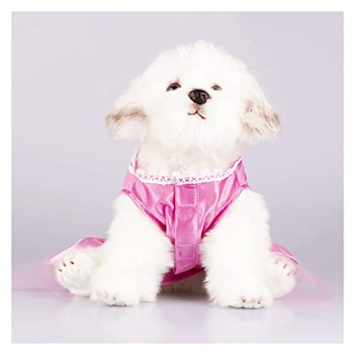 Kleiner Hund Pet Kleidung Kleid Big Polka Dot Princess Dress Frühlings- und Sommerkleid Kostüm (Color : B, Size : L Code) (BL Code) von CHEWO