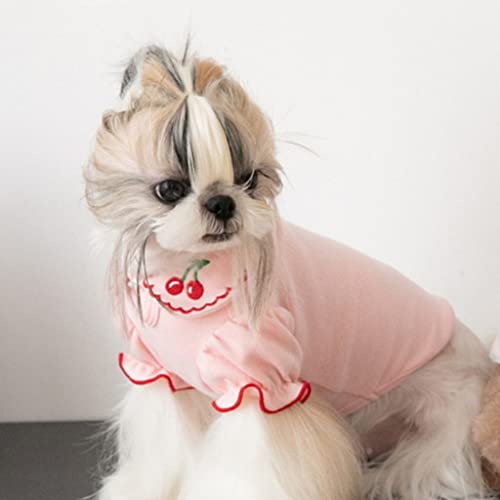 Pet Top Haustierkleidung Katzen- und Hundekleidung Mantel T-Shirt (Color : Dark, Size : 50cm) von CHEWO