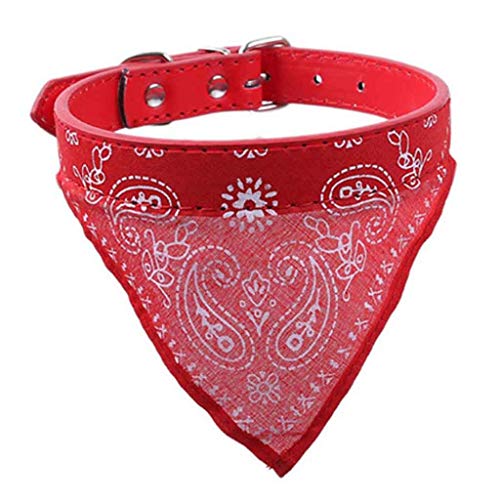 Simple Pet Supplies Verstellbares Hundehalstuch Bandana mit Kragen Halstuch Haustierzubehör Liefert Dreieckstuch (Color : Style 1) (Style 3) von CHEWO