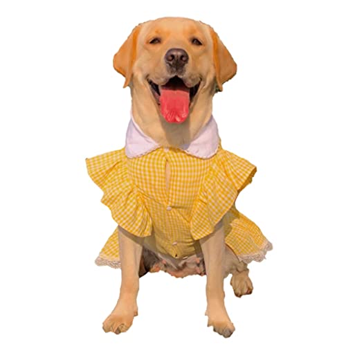 Sommer-Hundekleidung, Multi-Size-Kleid, Hundekleidung, Party, Welpenkostüm, Haustierkostüm (Color : A, Size : Mcode) (A 4XLcode) von CHEWO