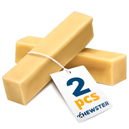 CHEWSTER Käsestangen - Kaukäse Hundeknochen - Kaukäse für Hunde - Langer Kauspaß aus natürlicher Milch – Natürliche Käse-Kauknochen (246 g, XL, 2er Pack) von CHEWSTER