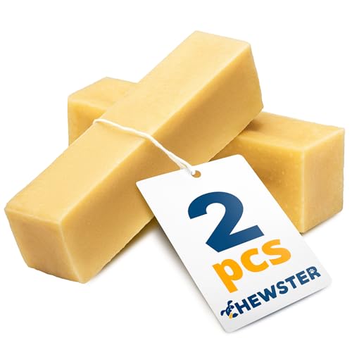 CHEWSTER Käsestangen - Kaukäse Hundeknochen - Kaukäse für Hunde - Langer Kauspaß aus natürlicher Milch – Natürliche Käse-Kauknochen (410 g, XXL, 2er Pack) von CHEWSTER