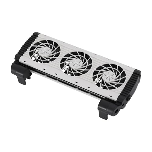 CHFUNE Aquarien Kühler, 12W Aquarium Lüfter, Leiser Lüfter für Aquarium mit Einstellbarer Drehzahlregelung für Süßwasser-Salzwasser-Aquarien bis 60 cm (3 Lüfter) von CHFUNE