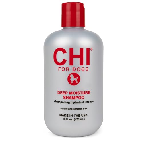 CHI Deep Moisture Shampoo für Hunde | Bestes feuchtigkeitsspendendes Hunde-Shampoo für Hunde mit trockener Haut | Sulfat- und Parabenfrei, pH-ausgewogen für Hunde von CHI
