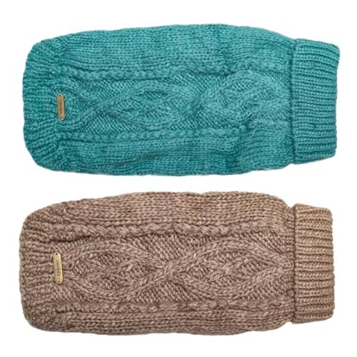 Chiara MARE Pullover CCHP-406PE-M, Hoodie, Sweatshirt, Sweater, Handmade (Größe: M, warm, stylish, elastisch, Material: 70% Acrylic und 30% Wolle), Petrol von CHIARA