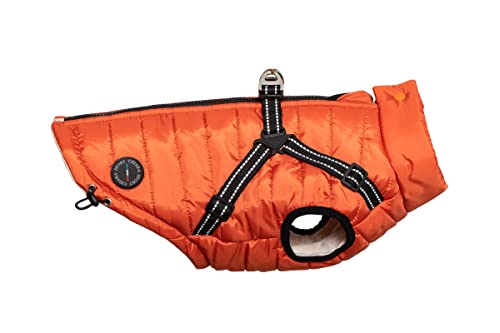 CHIARA Nick Winterjacke mit Geschirr CHJ-2331TR-M-CHIARA-Hundemantel, Geschirr, Winter (Größe: M, Material: Polyester, wasserabweisend, Winddicht, individuell veränderbar), Terracotta von CHIARA