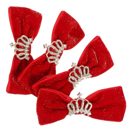 CHICAMPERA 4 Stück Hund Haarclips mit Krone und Schleife Lebendige Hundehaarschmuck Haustier Haarclip Zubehör Starke Klammer für Alltag Party Fotoshooting Passend für Kleine Hunde und Welpen CHICAMPERA 4 Stück Hund Haarclips mit Krone und Schleife Lebendige Hundehaarschmuck Haustier Haarclip Zubehör Starke Klammer für Alltag Party Fotoshooting Passend für Kleine Hunde und Welpen von CHICAMPERA