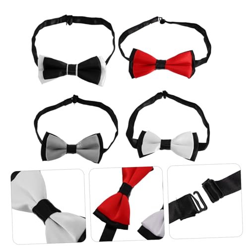 CHICAMPERA 4 Stück Teiliges Verstellbares Haustier mit Modischen Schleifen für Kleine Hunde und Hautfreundlich Stylisch und Auffällig als Niedliches Accessoire von CHICAMPERA