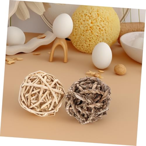 CHICAMPERA 6 Stück Teiliges Kaninchen kauspielzeug aus Natürlichem Gras Langlebige Nagebälle zur Zahnpflege Vielseitig für Kaninchen Chinchillas und Kleine Kleintiere Sicherer Snack und CHICAMPERA 6 Stück Teiliges Kaninchen kauspielzeug aus Natürlichem Gras Langlebige Nagebälle zur Zahnpflege Vielseitig für Kaninchen Chinchillas und Kleine Kleintiere Sicherer Snack und von CHICAMPERA