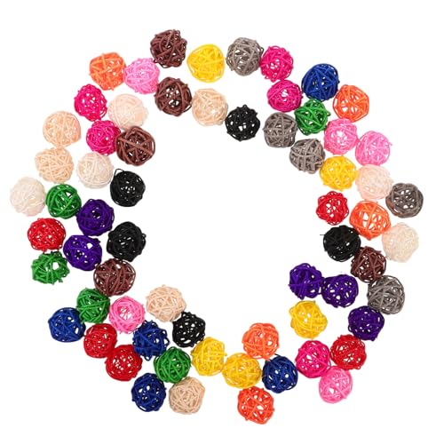 CHICAMPERA 65 Stück Teiliges Rattan-dekoset Wicker Balls Leichte Natürliche Bastelfüller für Vasen DIY Hängeornamente Party Tischdeko Umweltfreundliche Rattan-Kugeln für Hochzeit und CHICAMPERA 65 Stück Teiliges Rattan-dekoset Wicker Balls Leichte Natürliche Bastelfüller für Vasen DIY Hängeornamente Party Tischdeko Umweltfreundliche Rattan-Kugeln für Hochzeit und von CHICAMPERA