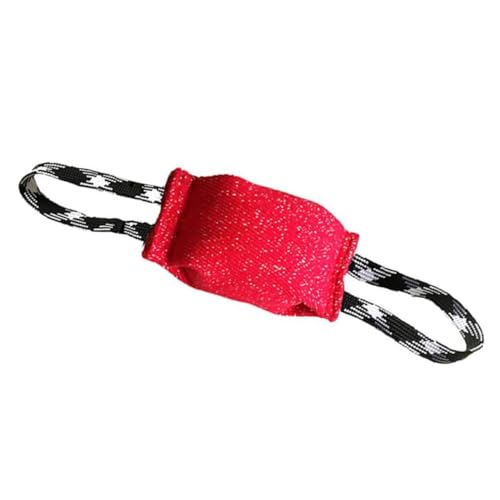 CHICAMPERA Beißkissen aus Verschleißfestem Material mit Zwei Griffen Robustes Hundetraining für Welpen und Kleine Hunde Fördert Beißverhalten und Beweglichkeit Rot Widerstandsfähiges CHICAMPERA Beißkissen aus Verschleißfestem Material mit Zwei Griffen Robustes Hundetraining für Welpen und Kleine Hunde Fördert Beißverhalten und Beweglichkeit Rot Widerstandsfähiges von CHICAMPERA
