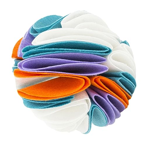 CHICAMPERA Buntes Hundeschnüffelspielzeug aus Robustem Filz Geruchsbasiertes Beschäftigungsspielzeug zur Geruchssinns Langlebiger Pet Snuffle Ball für Kleine und Große Hunde CHICAMPERA Buntes Hundeschnüffelspielzeug aus Robustem Filz Geruchsbasiertes Beschäftigungsspielzeug zur Geruchssinns Langlebiger Pet Snuffle Ball für Kleine und Große Hunde von CHICAMPERA