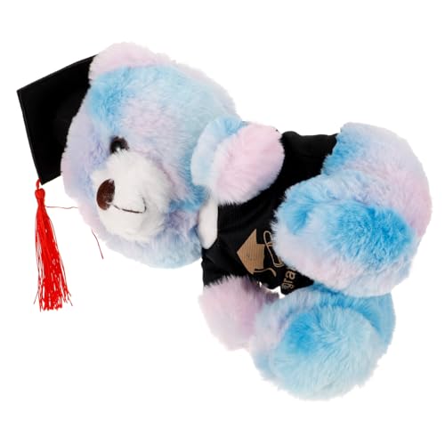 CHICAMPERA Graduationsbär Plüsch Kuscheltier mit Doktorhut Weicher Stoffbär in Schwarz mit Blauer und Rosa Kapuzenjacke Niedliches Geschenk zur Schulabschlussfeier und Dekoration CHICAMPERA Graduationsbär Plüsch Kuscheltier mit Doktorhut Weicher Stoffbär in Schwarz mit Blauer und Rosa Kapuzenjacke Niedliches Geschenk zur Schulabschlussfeier und Dekoration von CHICAMPERA
