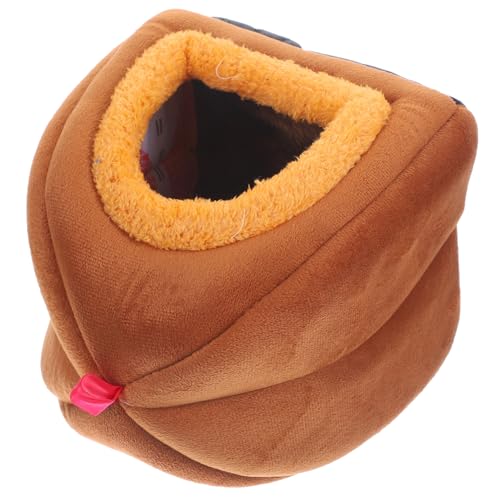 CHICAMPERA Kuscheliges Kleintierbett aus Warmem für Igel Kaninchen Hamster und Meerschweinchen Gemütliches Winternest Sanftes Haustierhaus für Drinnen Braunes Mini schlafhaus CHICAMPERA Kuscheliges Kleintierbett aus Warmem für Igel Kaninchen Hamster und Meerschweinchen Gemütliches Winternest Sanftes Haustierhaus für Drinnen Braunes Mini schlafhaus von CHICAMPERA