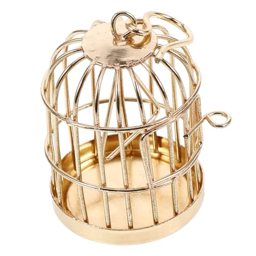 CHICAMPERA Miniatur Vogelkäfig aus Legierung Halboffenes Hänge-dekor für Puppenhaus Micro Landschaftsgarten Vintage Ornament Geeignet als Mini Haus Schmuck und Garten Zubehör CHICAMPERA Miniatur Vogelkäfig aus Legierung Halboffenes Hänge-dekor für Puppenhaus Micro Landschaftsgarten Vintage Ornament Geeignet als Mini Haus Schmuck und Garten Zubehör von CHICAMPERA