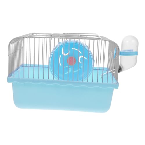 CHICAMPERA Tragbarer Hamsterkäfig mit Großem Innenraum und Wasserflaschenhalter Multifunktionaler Kleintier reiseträger für Hamster und Chinchillas Handlich und Reisetauglich Blau CHICAMPERA Tragbarer Hamsterkäfig mit Großem Innenraum und Wasserflaschenhalter Multifunktionaler Kleintier reiseträger für Hamster und Chinchillas Handlich und Reisetauglich Blau von CHICAMPERA