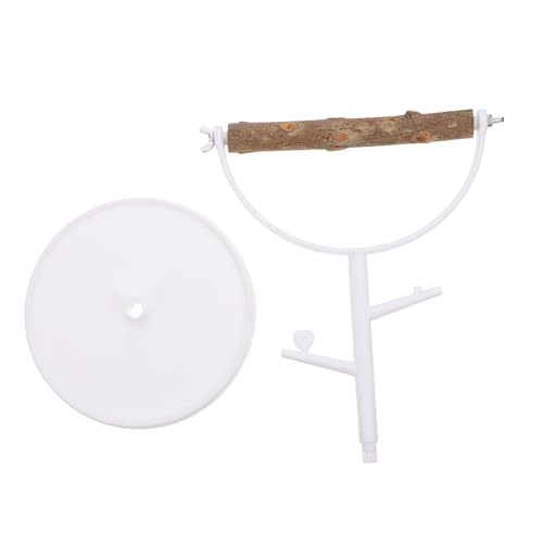 CHICAMPERA Vogeltrainingsständer aus Holz mit Stabilem Kunststoffsockel Papageien Sitzstange für Käfigvögel Kauspielzeug Geeignet Kippsicheres Design für Schreibtisch und CHICAMPERA Vogeltrainingsständer aus Holz mit Stabilem Kunststoffsockel Papageien Sitzstange für Käfigvögel Kauspielzeug Geeignet Kippsicheres Design für Schreibtisch und von CHICAMPERA