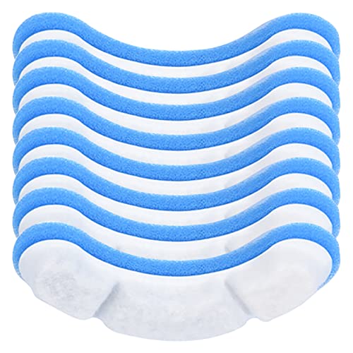 CHICIRIS 8PCS PET -Wasserbrunnenfilter für Katzen, 1,8 -l Trinkwasserfilterersatz durch Dreifachfiltration, Verbesserung des Wassergeschmacks und der Gesundheit von CHICIRIS