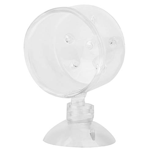 CHICIRIS Aquarium Feeder, Aquarium Feeding Cup, Saugnapf Angeltank für kleine Tropische Fische für Wasserwürmer Aquarium Haushalt(Glaslochbecher (geeignet für Nematoden)) von CHICIRIS