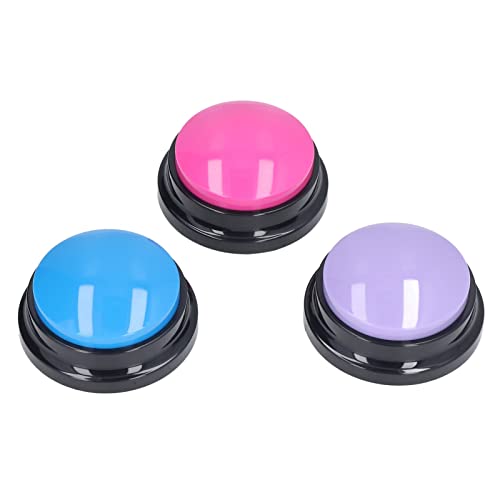 CHICIRIS Aufzeichnbare Hundegesprächstasten Einfach zu Verwenden für Haustiertraining Purpur Dunkelblau Pink Set von 3, Tierhalter, Haustierbesitzer CHICIRIS Aufzeichnbare Hundegesprächstasten Einfach zu Verwenden für Haustiertraining Purpur Dunkelblau Pink Set von 3, Tierhalter, Haustierbesitzer von CHICIRIS