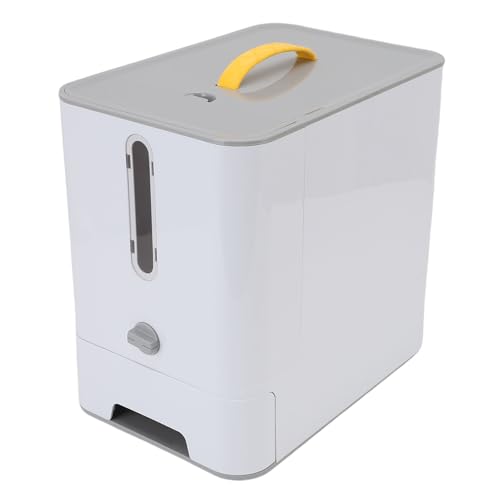 CHICIRIS Automatischer Katzenfutterautomat mit Futternapf für Trockenfutter, 7-Liter-Spender Vereinfacht die Routine, Transparentes Fenster, Reichlich Platz für Lange Ausflüge, (Gray) von CHICIRIS