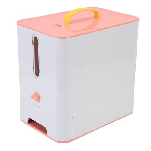 CHICIRIS Automatischer Katzenfutterautomat mit Futternapf für Trockenfutter, 7-Liter-Spender Vereinfacht die Routine, Transparentes Fenster, Reichlich Platz für Lange Ausflüge, (PINK) von CHICIRIS