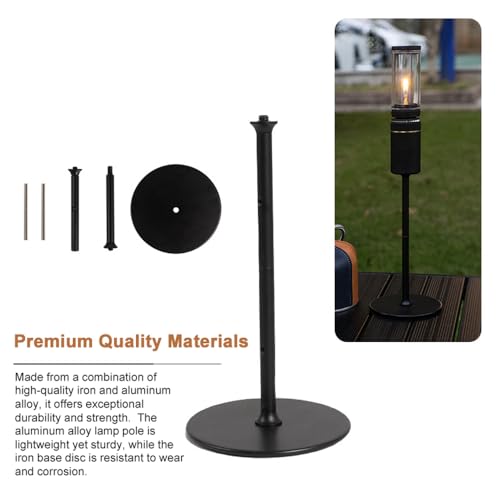 CHICIRIS Camping -Lichthalter -Ständer, Tragbarer Campingplatz Latern Stab Kit, Einstellbare Camping Lichtstange mit Aufbewahrungsbeutel, Vielseitige Kompatibilität, Verbesserte Stabilität, Bequeme von CHICIRIS