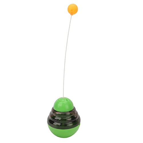 CHICIRIS Cat Treat Dispensing Ball, Attraktives, Verstellbares Pet Slow Feeding Ball Toy Giftfrei Interaktiv für den Innenbereich für Hunde (Grün) von CHICIRIS