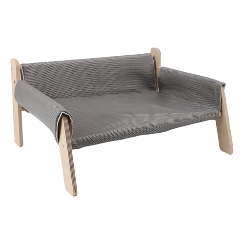 CHICIRIS Holzkatze -Sofa mit Hängemattenstil Bequem und Robustes Design für das Kratzen und Entspannen (Grey) von CHICIRIS