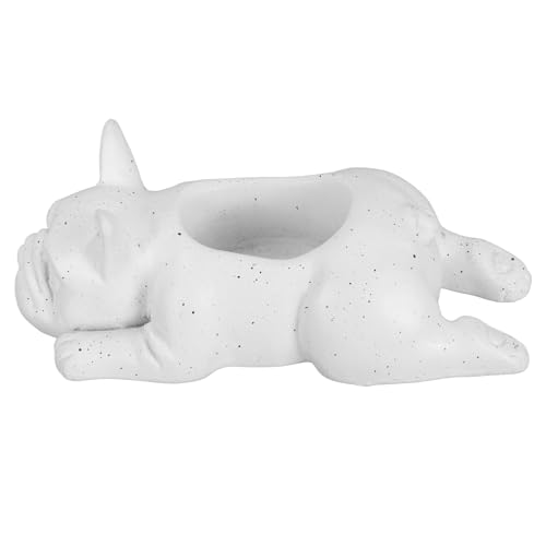 CHICIRIS Innovativer Hund Pflanzer Niedlicher Harz Pflanzenkolne für Kräuterpflanzen Luftpflanzen Balkon Garten Sukkulente Pflanzer Dekorative Büro (Klein) von CHICIRIS