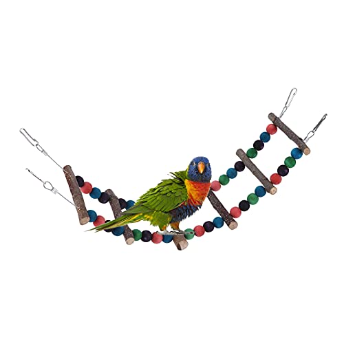 CHICIRIS Kletterleiterbrücke, Vogelleiter aus Holz, stabil für Hamster für Honiggleiter für Vögel (65) von CHICIRIS