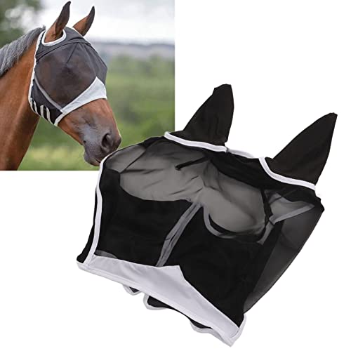 CHICIRIS Mesh Pferdeaugenmaske, Bremsenschutzmaske mit Ohren für Pferde von CHICIRIS