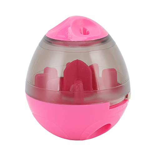 CHICIRIS Slow Feeder Ball Spielzeug für Hunde, Pet Food Dispensing Ball Verdauungsverbesserung Abnehmbar für Welpen für Katzen (Rosa) von CHICIRIS