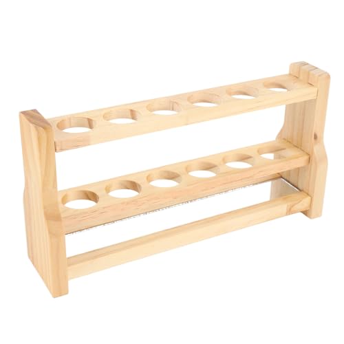 CHICIRIS Testrohrregal, Einfrierbar für Laborarbeitsraum für den Testrohrorganisator 6 Runde Loch Lippenbalsam Kit (31 mm) von CHICIRIS