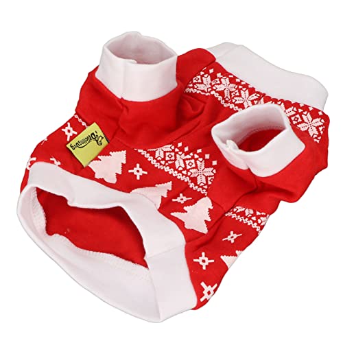 CHICIRIS Weihnachtshundeweste, Weicher und Atmungsaktiver Haustierkleidungs-Rollenspiel-Pullover (M) von CHICIRIS