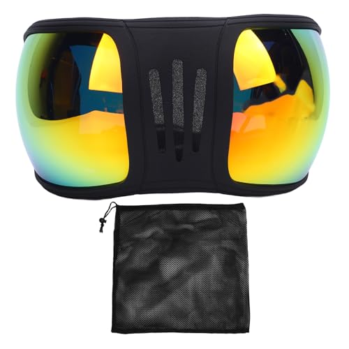 CHICIRIS Windproof Sandsicherer Schutzsportpferd Sonnenbrille mit Premiumobjektiv und Weichem Schwamm, Verstellbarem Riemen, Umweltfreundlichem Plastik, Pferdebrillen für (Rot) von CHICIRIS