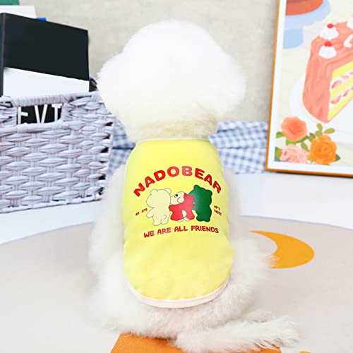 Sommer-Hunde-T-Shirt, Niedliche Hundekleidung, Bequeme Weiche Belüftungsbaumwolle, Bedruckt für Hunde für Zuhause für Haustiere (L) von CHICIRIS