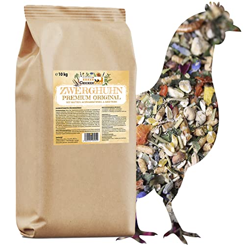 ChickenGold Zwerghuhn Premium Futter (2x10kg) von CHICKEN GOLD Naturnahes Hühnerfutter