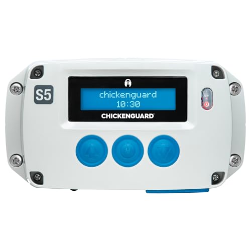 ChickenGuard Standard S5 Modell Automatischer Türöffner für Hühnerstall mit Timer. Batterie oder Gleichstrom von CHICKENGUARD