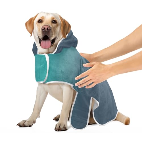 Blau Grün Gradient Hund Bademantel Nette Hund Kleidung Saugfähig Schnell Trocknen Haustier Hund Handtücher, M Blau Grün Gradient Hund Bademantel Nette Hund Kleidung Saugfähig Schnell Trocknen Haustier Hund Handtücher, M von CHIFIGNO