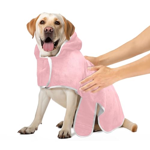 Blush Pink Absorbent Dog Robes Dog Bath Towels Cute Quick Drying Cat Towels Robe, S Blush Pink Absorbent Dog Robes Dog Bath Towels Cute Quick Drying Cat Towels Robe, S von CHIFIGNO
