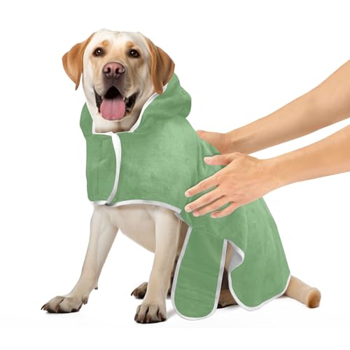Dinosaurier-Grüner Hunde-Trocknungsmantel Leichte Hundebekleidung Verstellbarer Kragen & Taille Schnell Trocknende Haustier-Hundehandtücher, S Dinosaurier-Grüner Hunde-Trocknungsmantel Leichte Hundebekleidung Verstellbarer Kragen & Taille Schnell Trocknende Haustier-Hundehandtücher, S von CHIFIGNO