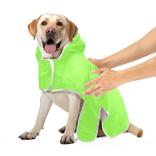 Fresh Leaves Saugfähiger Hundebademantel Hundebademantel Handtuch mit magischem Aufkleber Kragen Schnell Trocknend Katzenhandtücher Robe, S Fresh Leaves Saugfähiger Hundebademantel Hundebademantel Handtuch mit magischem Aufkleber Kragen Schnell Trocknend Katzenhandtücher Robe, S von CHIFIGNO