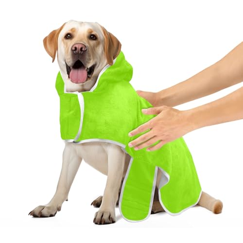 Fruit Green Super Absorbent Robe for Pets Bath Towel Robe Soft Fast Drying Dog Towels for Drying Dogs, S Fruit Green Super Absorbent Robe for Pets Bath Towel Robe Soft Fast Drying Dog Towels for Drying Dogs, S von CHIFIGNO