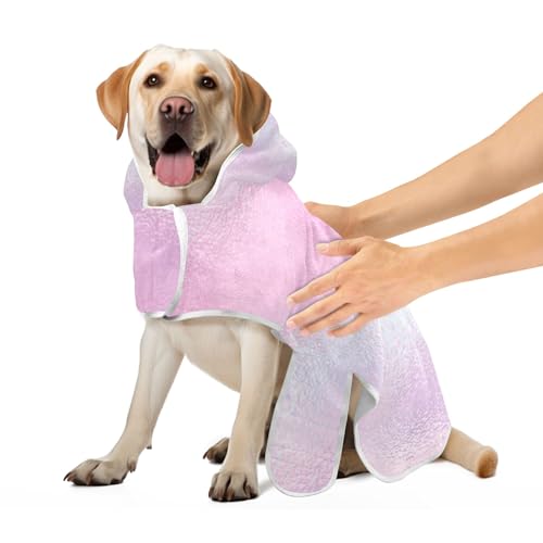 Haustier-Bademantel in Pastellfarben, Regenbogen-Marmor-Farbverlauf, saugfähig, schnell trocknend, Hunde-Badetuch, niedliches Katzen-Handtuch, Größe S Haustier-Bademantel in Pastellfarben, Regenbogen-Marmor-Farbverlauf, saugfähig, schnell trocknend, Hunde-Badetuch, niedliches Katzen-Handtuch, Größe S von CHIFIGNO