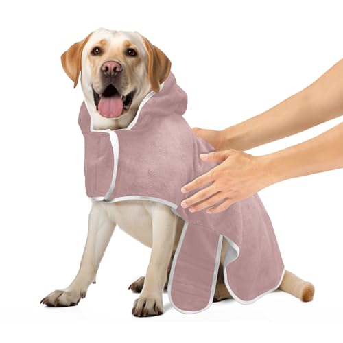 Hundemantel, rosig, braun, Hundebadetücher, saugfähig, schnell trocknend, schnell trocknend, weich, Größe M Hundemantel, rosig, braun, Hundebadetücher, saugfähig, schnell trocknend, schnell trocknend, weich, Größe M von CHIFIGNO